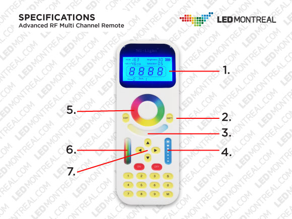 Using your Advanced Remote control for Single color dimming 