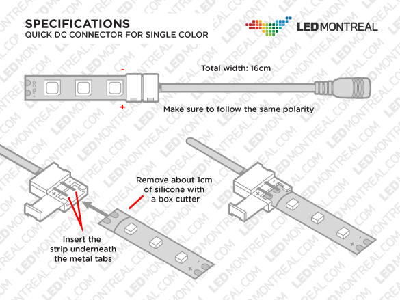 Technical Drawing Quick DC Connector Single Color