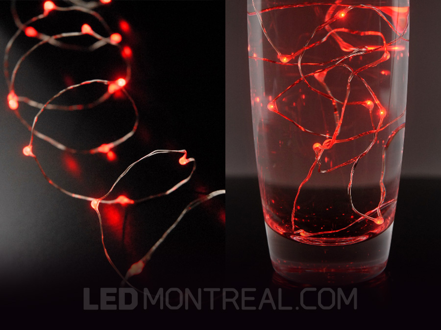 Mini Guirlande de lumière LED féérique à batterie - LED Montréal