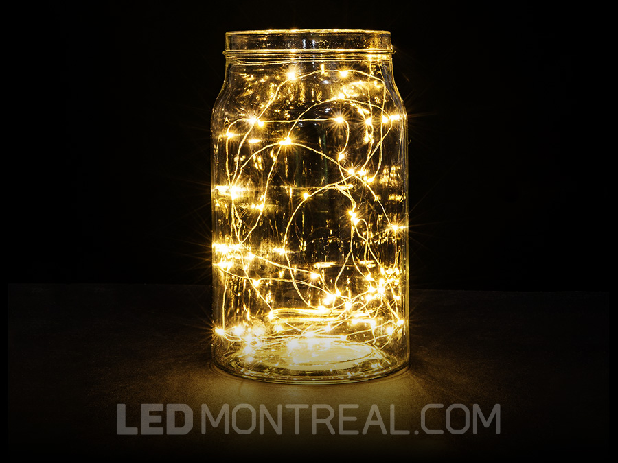 Guirlande lumineuse féerique Micro LED de 1 mètre 1M/10 lumières
