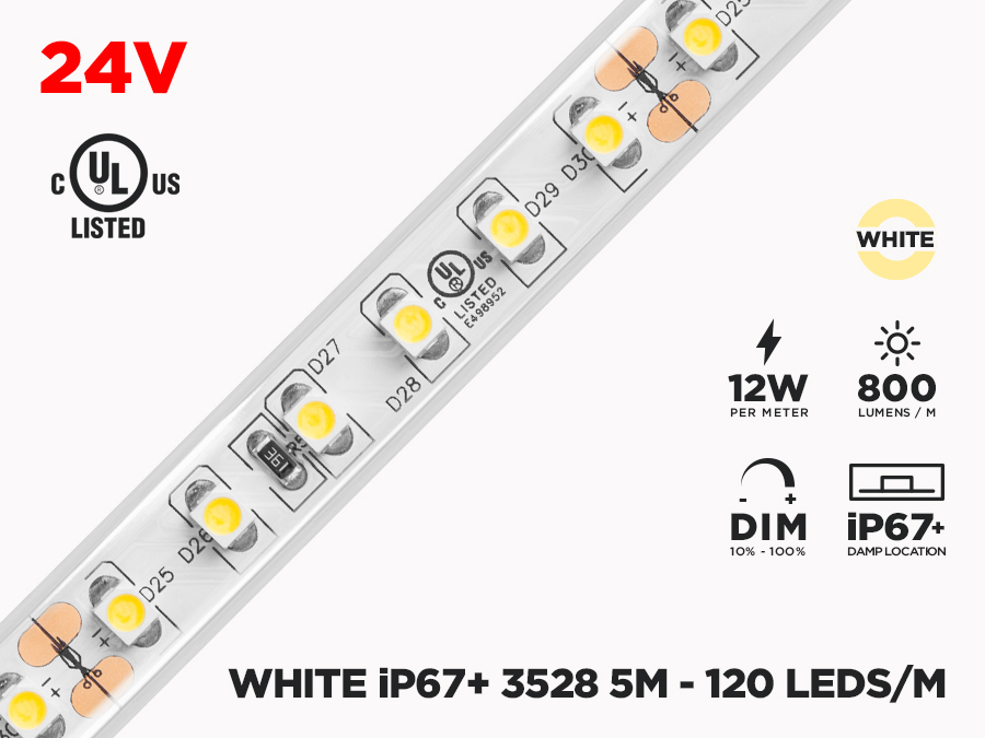 Rubans LED IP20, IP65, IP68 - Rouleau 5m - Premium 