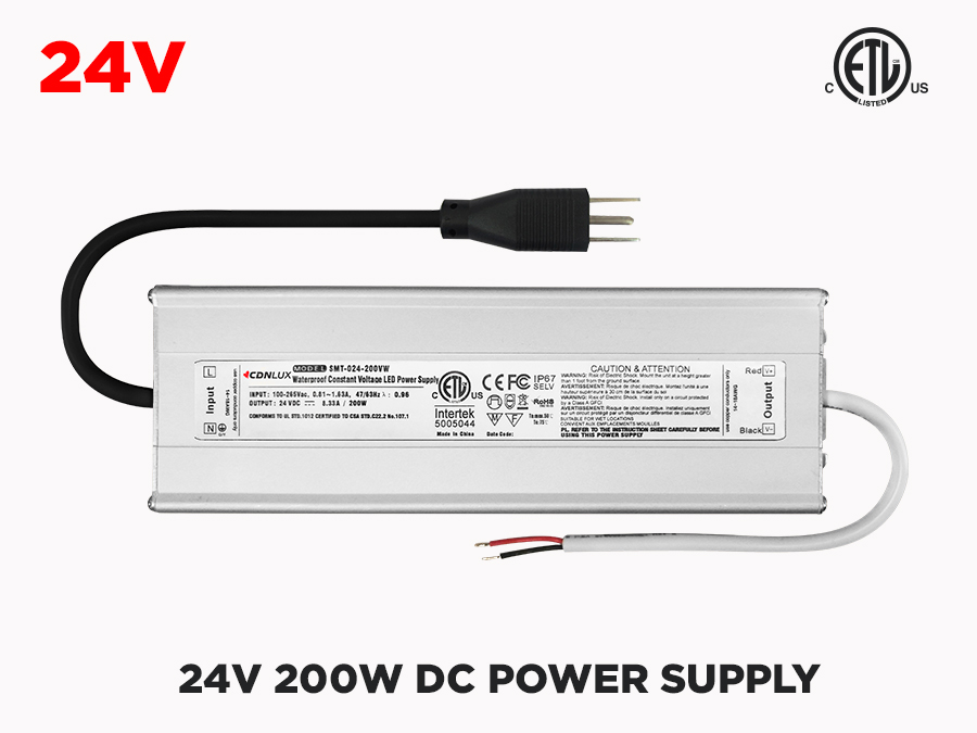 Transformateur LED 200W 24 Volts D.