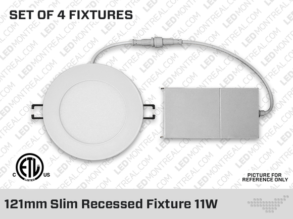 121mm Slim recessed panel 11W