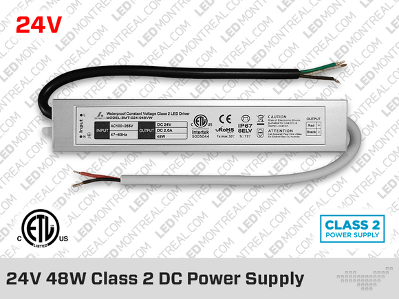 24V iP67 Hard Wired Class2 LED Drivers 24W(1A) to 96W(4A)