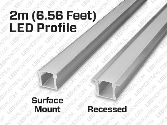 2M U-Shape Rigid Aluminium LED Bar