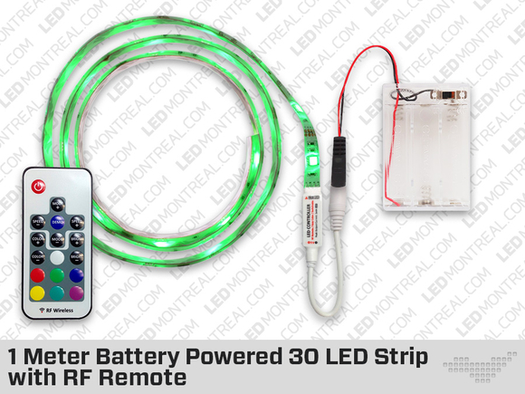 Kit de Ruban LED RGB à Batteries de 1 mètre
