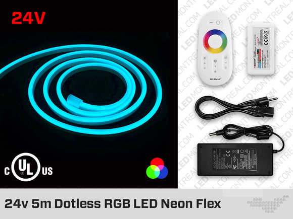 LED Neon Flex RGB 5m 96 LED/M - 24V DC
