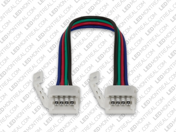RGB LED Strip Connectors: quick connect to quick connect