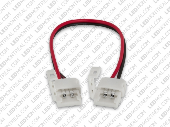 Single Color LED Strip Connectors: quick connect to quick connect