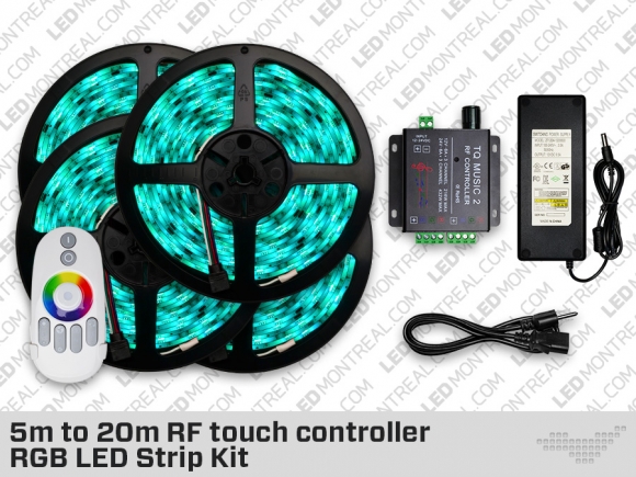 5 to 20 Meter RF Touch Controller RGB LED Strip Kit