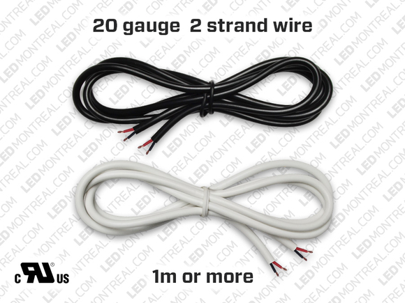 Single Color Wires for LED Strips 1meter LED Montreal