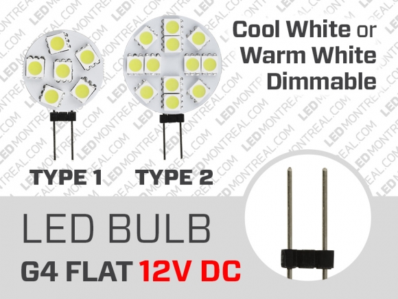 Flat G4 LED Bulb Dimmable