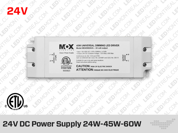 MOX 24V LED Driver 45W