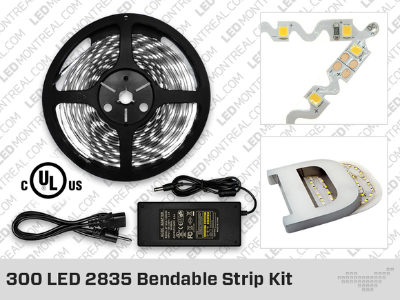 12V Single Color 2835 Bendable LED Strip 300 LEDs