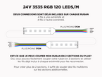 Ruban LED iP20 24V RGB 3535 à 120 LEDs/m - 5m (Ruban seul)