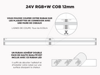 Ruban LED COB 12mm iP20 24V RGBW – 5m