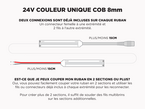 Ruban LED COB 8mm iP20 24V Blanc – 5m, Couleur-Température: 3500K Blanc Doux, 2 image