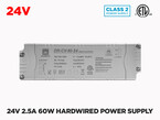 24V DC Hardwired LED Driver 60W