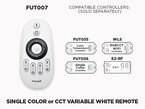 4 Zone RF Remote Single Color or CCT Variable White (FUT007)