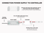 12V iP65+ LED Strip kit for shower niche - 1.2m with LUX745 profile