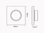 Télécommande Murale Rotative RF 1 Zone pour Rubans LED Couleur Unique (K1)