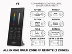 3 Zone RF Vertical Remote for all types of LED Strips (Y3)