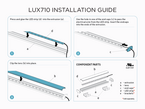 4 feet interior aluminum U shape profile for LED Strip (LUX710)4 feet interior aluminum U shape profile for LED Strip (LUX710)