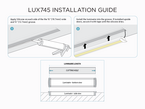 4 feet interior and exterior aluminum U shape profile for LED Strip (LUX745)