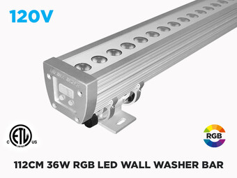 112cm 36W Indoor Outdoor RGB LED Wall Washer Bar