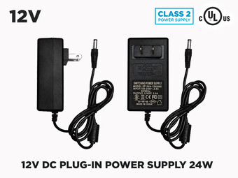 12V 2A (24W) Power supply for LED Strips