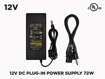 12V 6A (72W) Power supply for LED Strips