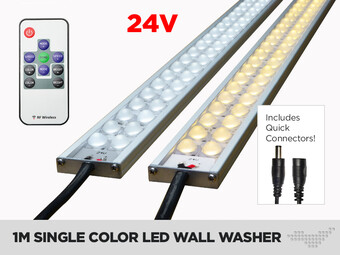 1m Indoor White Wall Washer Bar