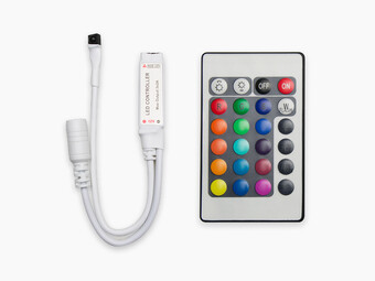 Télécommande 24 Touches et Contrôleur pour Ruban de Lumières LED RGB