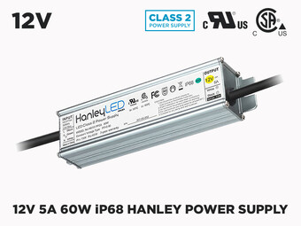 Hanley Outdoor Class 2 12V DC LED Driver 60W