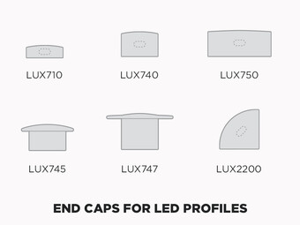 End Caps for LED Profiles