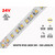 24V 5m iP20 2835 White High Output LED Strip - 128 LEDs/m (Strip Only)