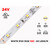 24V 10m iP20 3528 White LED Strip - 60 LEDs/m (Strip Only)