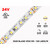 24V 5m iP20 3528 White LED Strip - 120 LEDs/m (Strip Only), Couleur-Température: 3000K Blanc Chaud