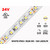 24V 5m iP65+ 3528 Single Color LED Strip - 120 LEDs/m (Strip Only), Color-Temperature : Red