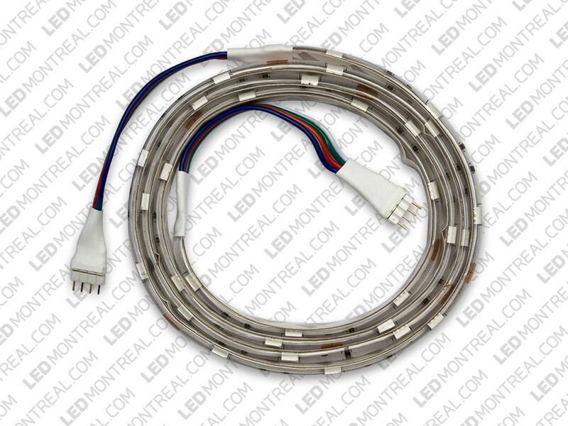 Battery Powered 1m RGB LED Strip Kit with Wired Controller