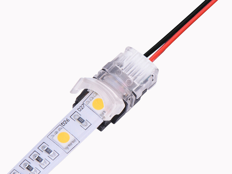 Grip & Clip Connectors For Custom Extension on Single Color 3528 or 5050 iP20 LED Strip