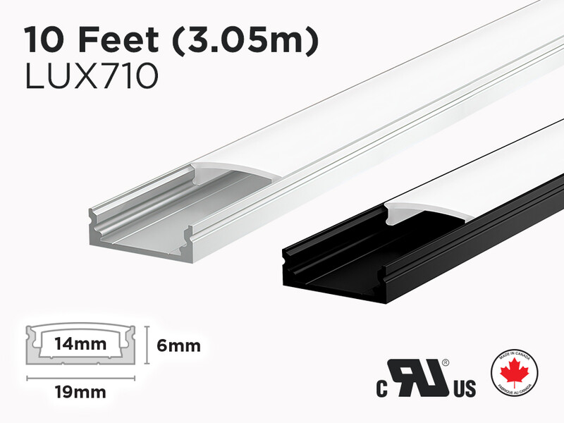 10 feet interior aluminum U shape profile for LED Strip (LUX710)