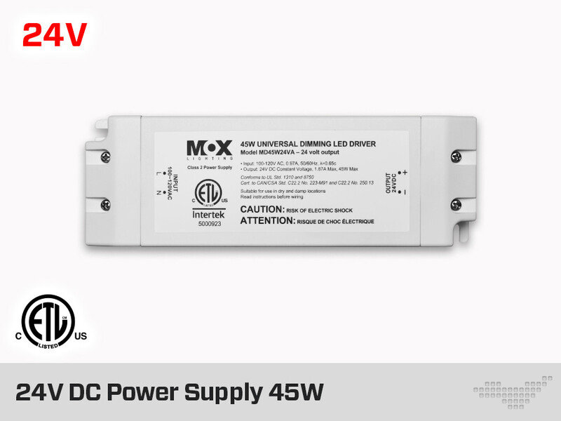 MOX 24V Universal Dimmable LED Driver 45W