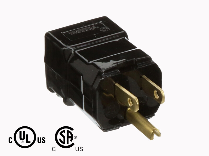 120V Wall Plug for Hard Wired Power Supply (U-Ground) HUBBELL HBL5965VBLK