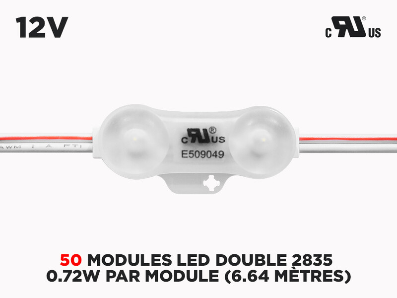 Kit de 50 Modules LED de Couleur Unique ip68 Samsung 2835 ( 0.72W par Module )