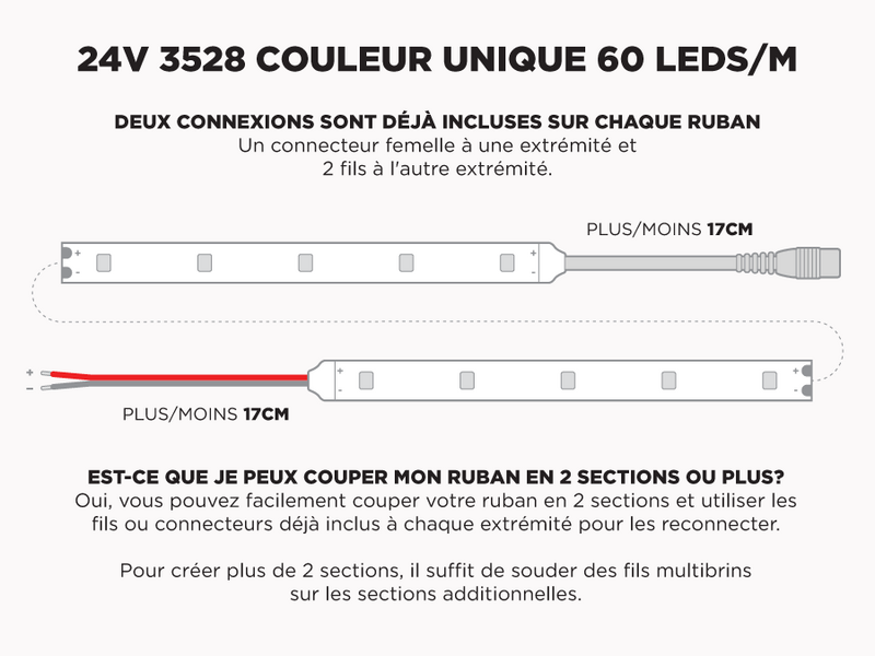 24V 10m iP20 3528 White LED Strip - 60 LEDs/m (Strip Only), Couleur-Température: 5000k Lumière du Jour, 2 image