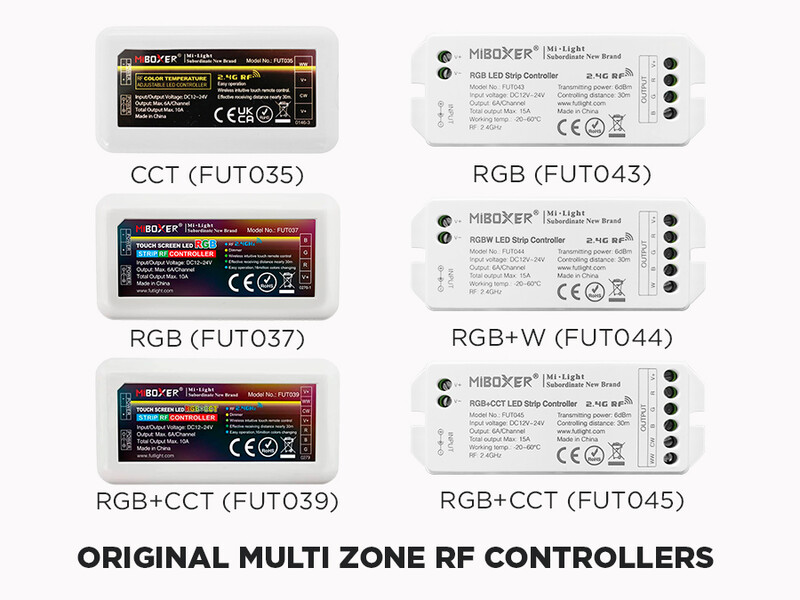 Contrôleurs Mi-Light/MyBoxer d'Origine (FUT035, FUT037, FUT039, FUT043, FUT044, FUT045)
