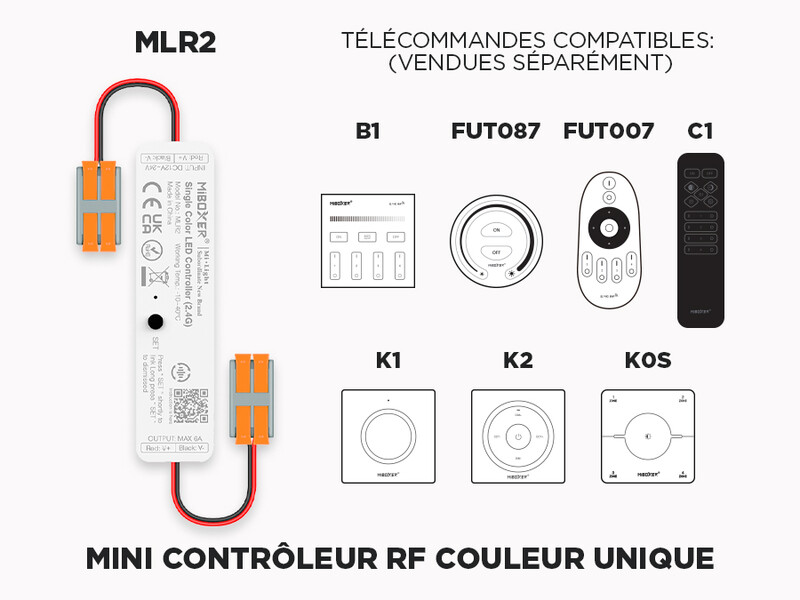 MLR2 Mini Contrôleur Rf Couleur unique (Wago)