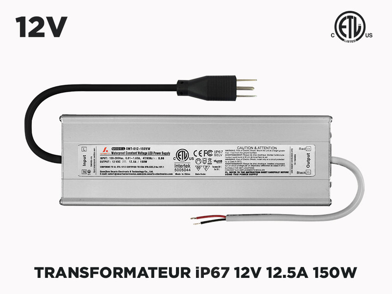 Transfo Intérieur Extérieur 12V iP67 150W