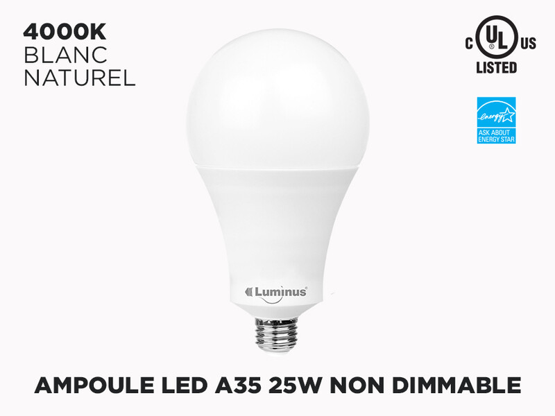 Ampoule LED E26 25W A35 - Non Dimmable - PLYC1484